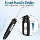 H2ofloss Water Flosser for Teeth, Braces, Professional Water Teeth Cleaner with 800ML Water Tank and 5 Settings, 13 Multifunctional Nozzles and Hygienic Nozzles Storage Compartment for Family (Black)