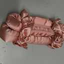 Heatless Curls Overnight Hair Curler to Sleep in Soft Large Jumbo Hair Rollers Flexi Rods for Long Hair Blowout Look Big Curl, No Heat Overnight Curls Satin Heatless Curling Rod Set with Claw Clip, Pink