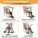 Pedal Exerciser Bike for Seniors, Arm Leg Hand and Knee Elderly Exercise Equipment, Sitting Home Exercise Machine for Total Body, Upper and Lower Limb Trainer