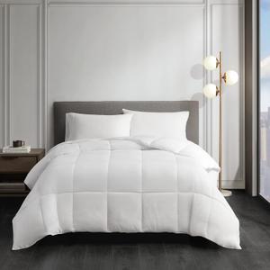 Sleep Philosophy Year Round Warmth Down Alternative Comforter, King, White