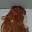 HAIRCUBE Auburn Wig with Bangs Long Hair With Bangs Red Hair Natural Appearance Heat-Resistant Synthetic Wig Daily Play Party Suitable For Fashionable Women 26 Inches