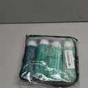 Mrsdry Travel Bottles for Toiletries, Large 6oz Oversize Containers, BPA Free Leak Proof Tubs Refillable Liquid Traveler Accessories with Toiletry Bag for Cometic Shampoo and Lotion Soap (4 Pack)