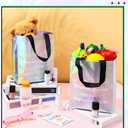 Sinload 12pcs Iridescent Holographic Gift Bags, Bachelor Party Supplies Bachelorette Bridal Shower Bag Reusable with Handles for Bridal Party Favors, Wedding Welcome Favors