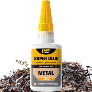 Metal Super Glue Liquid, Clear Instant Cyanoacrylate Adhesive for Metal Repair, All Purpose CA Glue for Shoe Ceramic Repair Plastic Leather Glass Wood Steel Pottery Porcelain Fletching Waterproof (1oz-thin)