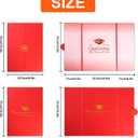 4 x Graduation Decorations 2026 Graduation Guest Book Luxury Red Signature Board (18 in x 12 in) for Class of 2026 Party Decorations Graduate Gifts