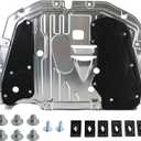 Engine Splash Shield fit for Honda Civic 2016 2017 2018 2019 2020 2021, Aluminum Alloy Front Engine Case Guard Under Car Shield Cover Replace OEM 74110-TBA-A00, 90674-TY2-A01