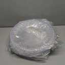 Bokon 12 Set Clear Charger Plates Bulk 13 Inch Beaded Plastic Charger Plates, Dinner Table Decorative for Party Wedding Thanksgiving