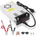 24V Power Supply 600W Converter 110V AC to 24V 25A DC Switching Power Supply for LED Strip, CCTV, RV, Radio, Computer Projects - SMPS with Overload Protection, Cooling Fan