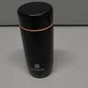 Giogo Small Thermo Bottle Mini Vacuum Insulated Water Bottle 200ml/6.8oz Water Flask Stainless Steel Thermal Water Bottles Thermo for Hot and Cold Drinks for Purse Handbag Pocket (Black)