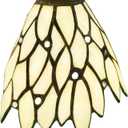 Wall lamp, pendant lamp, fan lampshade replacement, beige glass lampshade, Tiffany craftsmanship inlaid glass