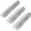 Hisencn Grill Heat Plate Replacement for Charbroil, Thermos, Centro, Costco Kirkland Grills, 3-Pcs 15 inch Stainless Steel Tent Shield Plate Deflector, BBQ Flame Tamer Burner Cover