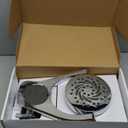 Delta 5-Setting HydroRain 2-in-1 Dual Shower Head with ProClean Spray, Chrome High Pressure Shower Head with Handheld Spray, 1.75 GPM Flow Rate, Chrome 75419