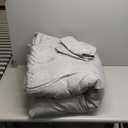 Holawakaka Silver Metallic Marble Comforter Set Queen Size Glitter Bedding Set, Grey/Silver