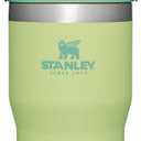 Stanley IceFlow Flip Straw Tumbler with Handle 20 oz | Twist On Lid and Flip Up Straw | Leak Resistant Water Bottle | Insulated Stainless Steel |BPA-Free | Citron