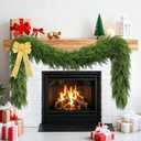 Palonu 1Pcs 6Ft Christmas Cedar Garland, Artificial Realistic Greenery Faux Garlands Touch Like Real Cypress Pine Xmas Dcor, Fireplace Mantle Table Stairs Porch Indoor Outdoor Holiday Decoration