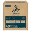 Caribou Coffee Single Serve Keurig K-Cup Pod Variety Pack, Light, Medium, and Dark Roast Coffees, 40-Count Box(Pack of 1) (EXP 08/26/25)