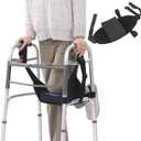 ROYALAY Knee Crutches for Adults, High-Density Foam Walker Knee and Leg Support, Bar for Walking Pad Fits Almost All Walkers, Adjustable Peg Leg Crutch