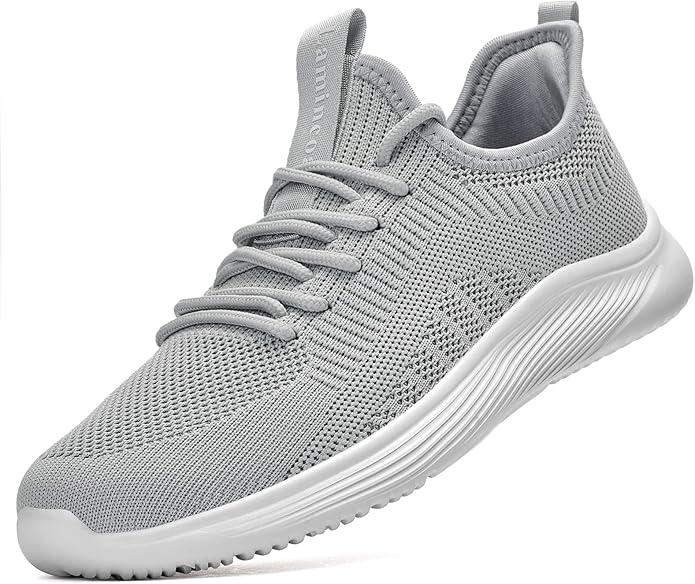 Lamincoa Womens Slip On Walking Shoes Non Slip Casual Road Running Lightweight Mesh Fashion Sneakers for Gym Travel Workout Size 38.5/7.5
