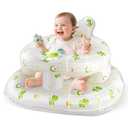 Inflatable Seat for Babies 336 Months, SSyang Sit Me Up Floor Chair with Built-in Air Pump, Supportive Baby Chair for Learning to Sit, Full Surround Design (Large Base Dinosaur)