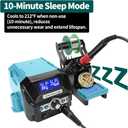 YIHUA 939D+ III EVO Digital Soldering Iron Station Kit 110W High Power with LCD display, 4 Memory Channels, Sleep Mode, Digital Calibration, Solder Wire, Helping Hands, Magnifier, 3 Soldering Tips