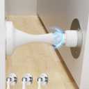 Door Stoppers Magnetic Doors Stop - Door Catch 3 Pack Stainless Steel Magnet Door Stopper for Wall Floor Bottom of Door Holder Open, Stronger Double Sided Tape Heavy Duty Adhesive Floor Door Stops