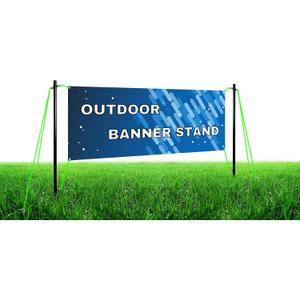 Outdoor Banner Stand -Great for 4‘-10' Width x 2'-3.5' High Outdoor Sign Holder Stand Display (Stand ONLY) (Style #2)