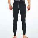 TELALEO 5 Pack Men's Compression Pants for Workout, Running,Basketball,Football-Sports Baselayer Leggings (L)