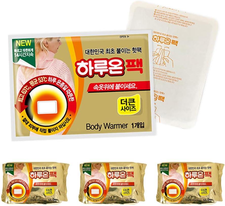 THE ONE HOME DECO & Good Life HARUON Stick Body Warmer- 14Hours Long Lasting -Made in Korea - Body Warmers Stick on Clothes Adhesive 30Pcs