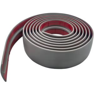 T Molding Flexible Self Adhesive T Shape Floor Transition Strip Bendable T Rubber Trim T Transition Strip for Tile to Laminate Flooring (300  5cm Grey) (Gray)