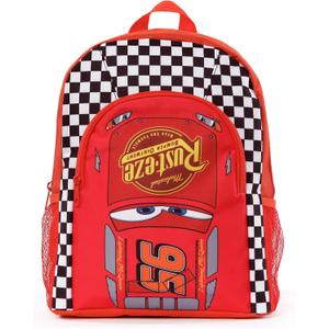 Disney Cars Backpack | Boys Backpacks for School | Lightning McQueen School Bag for Kids (Red, S)