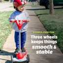 Radio Flyer My 1st Scooter, Red, For Kids 2-5 Years Old, Extra Wide Base for Balance, 2 Front Wheels for Added Stability, Easy to Use Foot Brake, 3 Wheel Scooter for Kids