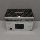 Elite Gourmet ECT1027B Cool Touch Toaster with 6 Temperature Settings & Extra Wide 1.25" Slots for Bagels, Waffles, Specialty Breads, Puff Pastry, Snacks, ETL Certified, 2 Slices, Black