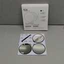 Macaki 20X/30X/40X Magnifying Mirror with Suction Cups and Tweezers Set, 3.5 inches Travel Magnified Makeup Mirror, Black, 3PCS