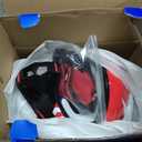 Youth Dirt Bike Helmet DOT Certified - Full Face Motorcycle Helmet for Off-Road, ATV, Street Riding, Includes Adjustable Goggles & Protective Gloves, RED, Small