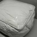 EASELAND Oversized Queen Down Alternative Comforter - Quilted Duvet Insert for All Seasons, Soft Lightweight with Corner Tabs, Summer Winter Warm Bedding, White 9898 Inches
