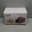 Touch Screen Toaster with LCD Display 2 Slice Stainless Steel Digital Timer Toasters 6 Bread Types& 6 Shade Settings Smart Extra Wide Slots Tostadora With Bagel Cancel,Defrost Functions