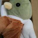 15 Inches Cute Mallard Duck Security Blanket Soft Mallard Duck Stuff Lovely Plush Sleeping Snuggle Gifts Nursery Baby Shower Decor for Newborn Toddler Stuffed Snuggle Toy Animal