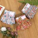 CuteBone Female Dog Diapers with Skirts 3 Pack Reusable Puppy Dresses Pants for Heat Cycle Period QBD12XS