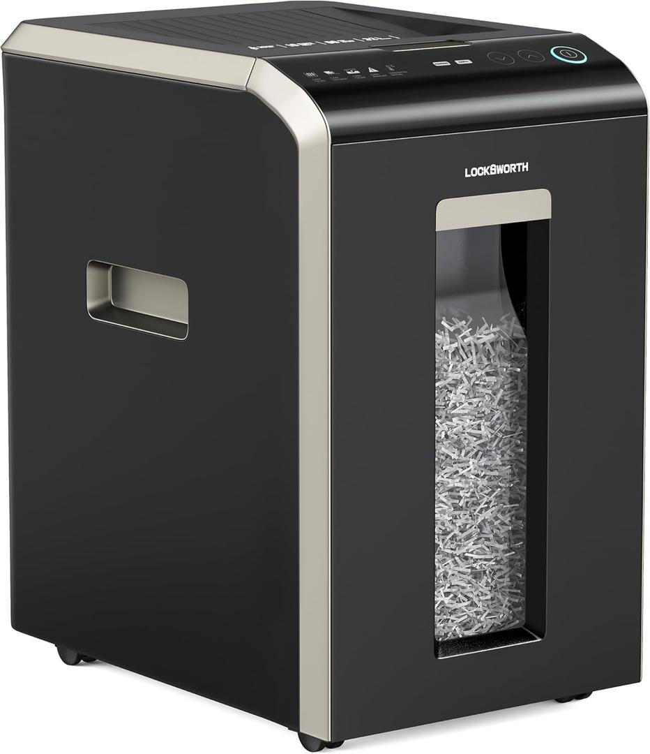 200-Sheet Micro-Cut Paper Shredder - P-5 High Security Shredder, Home Office, Heavy Duty, 8.5 Gallon Capacity