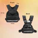 Weighted Vest Men & Women, 5lb/10 lb Adjustable Weighted Vest with Reflective Stripe, for Workout, Strength Training, Running, Fitness, Muscle Building, Weight Loss,Weightlifting