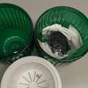 Josteve 4.5 Inch 2 Pcs Self Watering Hanging Planter Indoor Plant Pots Drainage Holes, Outdoor Small Hanging Planters Flower Pot Basket, Visible Water Level, Plant Hanger Home Decor, Gardening (Emerald)