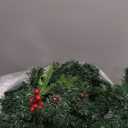 Wreath 30 cm red Berries and Pine Cones with Snow