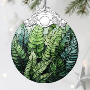 4 x Plant Ornament, Stained Glass Christmas Decorations, Christmas Ornaments for Tree, Holiday Ornament, Gifts for Plant Lovers, Holiday Party Gifts, Gift Ideas & Xmas Gift