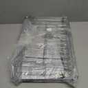 Simple Houseware Stackable Can Organizer Rack for Pantry/Cabinet  11.5" D x 17" W x 13.75" H, Holds 36 Cans, 3-Tier Can Food Storage Dispenser, Chrome