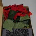 Artificial Christmas Flowers, Fake Flowers for Xmas Party, Wedding Decoration, Red