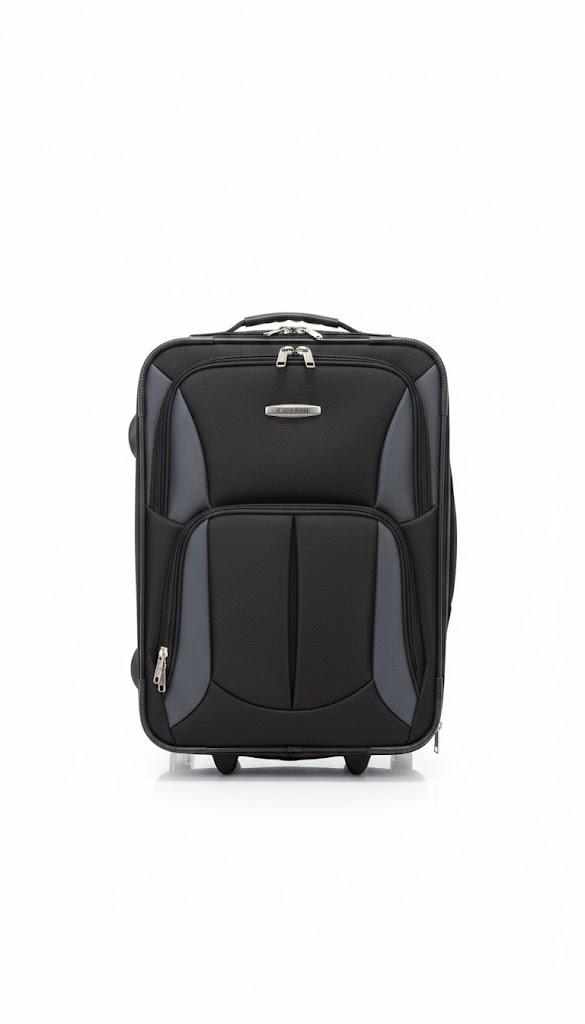 Rockland London Hardside Spinner Wheel Luggage, Black, Carry-On 20-Inch