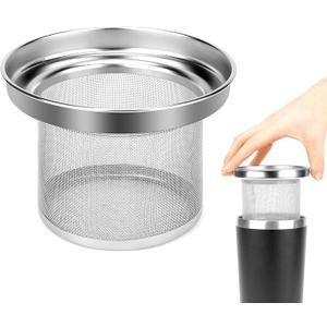 Linkidea Tumbler Tea Infuser for Loose Leaf Tea, Compatible with YETI Tumbler 20oz/30oz, Iron Flask Classic 24oz/32oz Mug Attachment, 304 Stainless Steel Mesh Strainer (Dishwasher Safe)