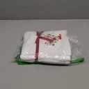 Quera 3 Pack Christmas Hand Towels, Winter Cartoon Reindeer Christmas Embroidery Rustic Cabin Decor Bathroom Decorative Holiday Towels Gift Set 13.7'' x 29.5'' (White)