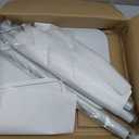 Adjustable Small Clothing Rack, Metal Coat Rack Freestanding White