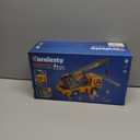 Large Crane Truck Toy with Extendable Crane Arm, Lights & Siren Sounds, Assemble & DIY Truck Engineering Vehicle Toy for Boys Girls Christmas Birthday Gifts Kids Toys for 3 4 5 6 7 8 Years Old